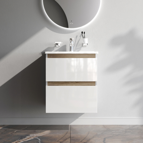 Тумба под раковину Am.Pm X-Joy 55 см M85AFHX0552WG подвесная белая