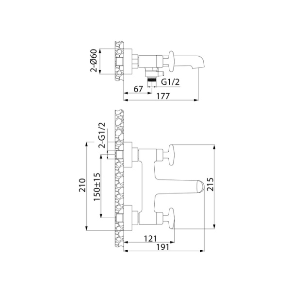 Смеситель для ванны IDDIS Acros ACRSB02i02WA Смеситель для ванны IDDIS Acros ACRSB02i02WA