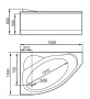 Акриловая ванна Gemy G9009 B L Акриловая ванна Gemy G9009 B L