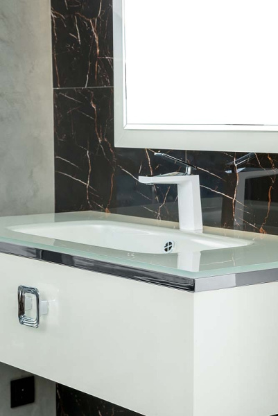 Консоль Armadi Art Lucido 80 см 770-080-W под раковину подвесная