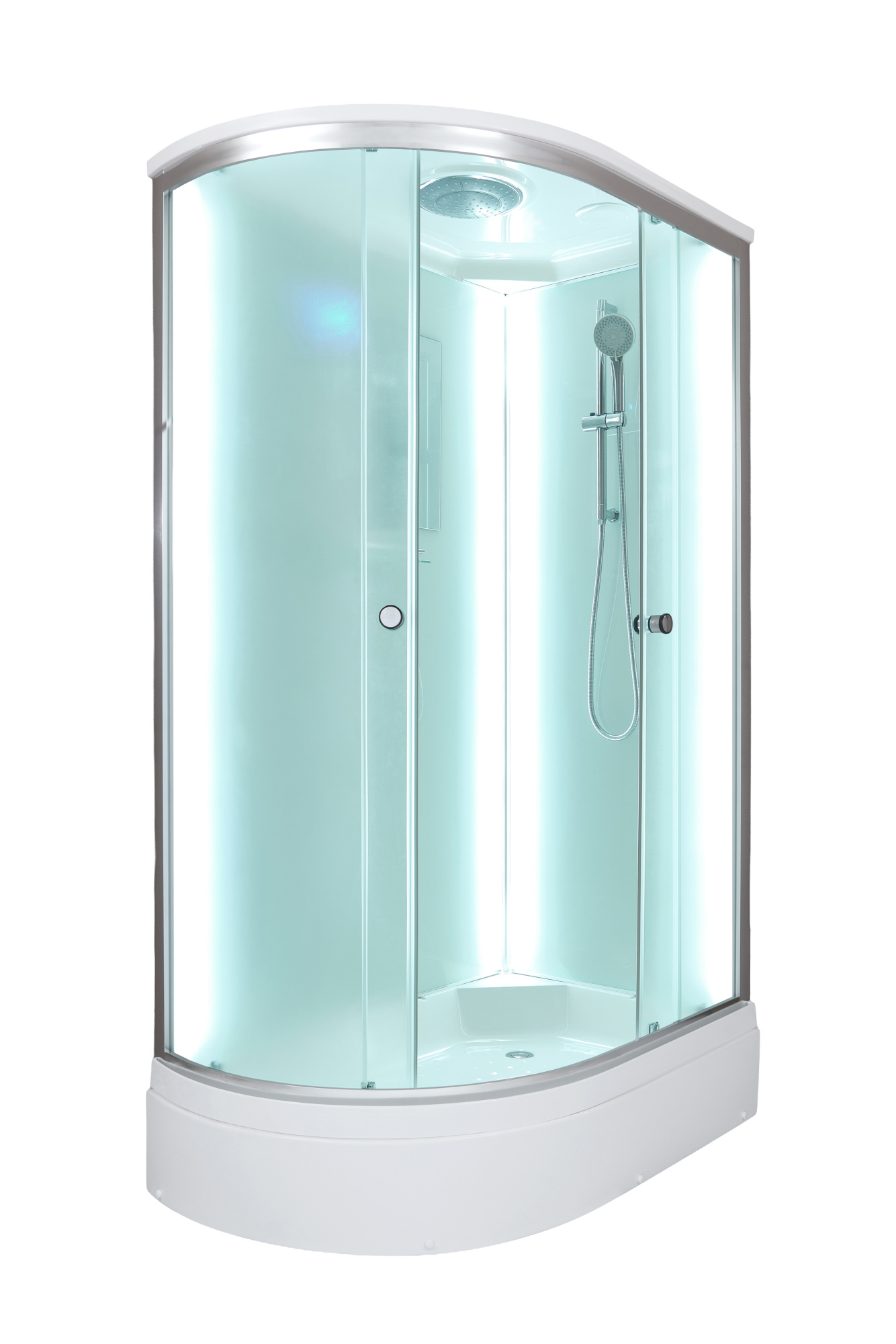 Душевая кабина DTO D272SRLED профиль хром