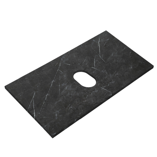 Столешница Belbagno 80 см KEP-80-MNO-W0 под раковину marmo nero opaco