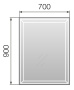 Зеркало 1Marka Classic 2, 70 У52205 Зеркало 1Marka Classic 2, 70 У52205