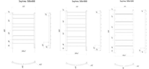 Полотенцесушитель электрический ТЭН справа 50x80 см Ravak Septima X04000083722 хром Полотенцесушитель электрический ТЭН справа 50x80 см Ravak Septima X04000083722 хром