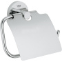 Держатель туалетной бумаги с крышкой  Grohe Essentials 40367001 хром Держатель туалетной бумаги с крышкой  Grohe Essentials 40367001 хром