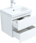 Тумба с раковиной Aquanet Беркли 50 см 00306355 подвесная белая