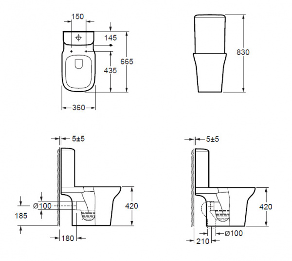 Унитаз компакт Grossman Classic GR-N3012 Унитаз компакт Grossman Classic GR-N3012
