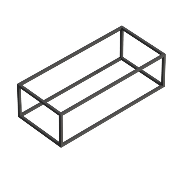 Консоль Cezares Cadro 100 см CADRO-100-46-30-1C-SO-MET-ST под раковину подвесная