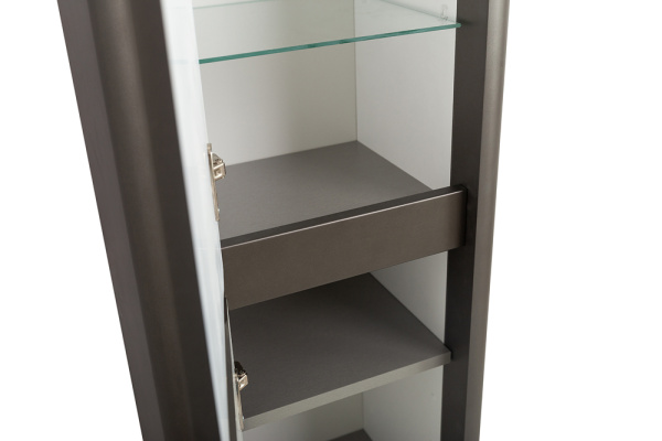 Пенал Cezares Relax 40x150 см RELAX-1500-2A-SO-GM подвесной оружейная сталь