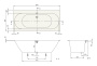 Ванна квариловая Villeroy & Boch Oberon 2.0 UBQ180OBR2DV-01