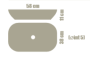 Накладная раковина из акрона 58x38 см Cezares  LAVABO_ON-TOP_RECTANGLE_SLATE_NEGRO белый Накладная раковина из акрона 58x38 см Cezares  LAVABO_ON-TOP_RECTANGLE_SLATE_NEGRO белый