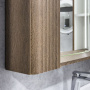 Шкаф зеркальный Comforty Ангара 90 см 00-00019939 дуб темно-коричневый с подсветкой