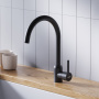 Смеситель для кухонной мойки Dorff Logic D3007022 черный матовый