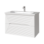 Тумба под раковину Caprigo Modo Terza 80 см 35613-SF027 подвесная белая