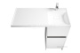 Тумба под раковину Aquaton Лондри 40 см 1A236001LH010 напольная белая