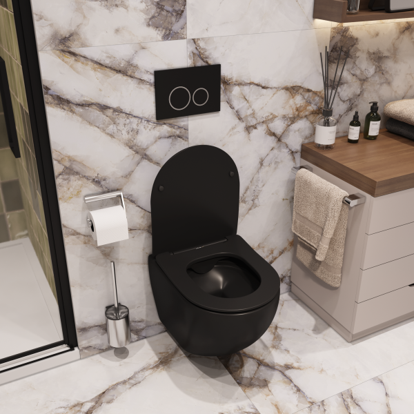 Унитаз Ceruttispa Sella Aria CT9160 подвесной безободковый с сиденьем микролифт