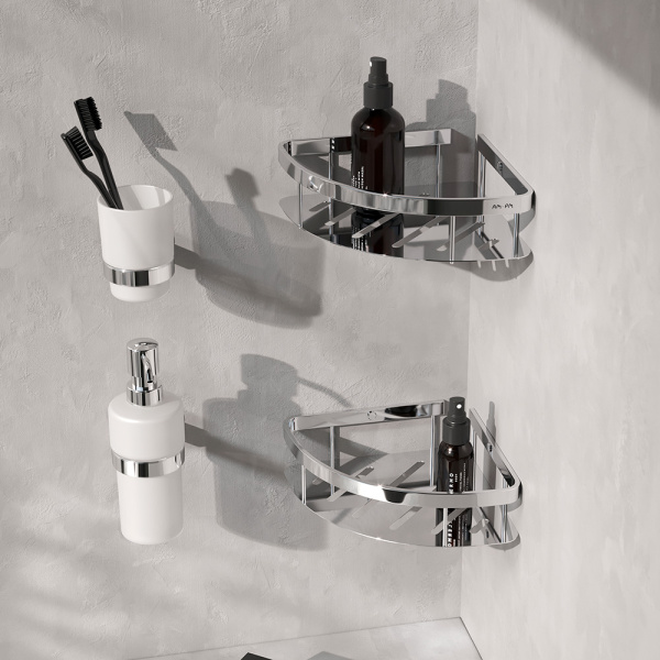 Полка для душа AM.PM Sense L 20755 A7454200 хром глянцевая