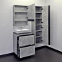 Тумба с раковиной Comforty Эдинбург 60 см 00-00004763 напольная бетон светлый