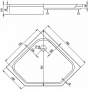Душевой поддон Alex Baitler AB9017V-1 90х90х17 Душевой поддон Alex Baitler AB9017V-1 90х90х17