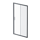 Дверь душевая в нишу 110см AM.PM Gem W90G-110-1-195BM профиль черный матовый стекло матовое Дверь душевая в нишу 110см AM.PM Gem W90G-110-1-195BM профиль черный матовый стекло матовое