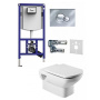 ПЭК Roca Dama Senso Pack 893104090 подвесной унитаз + инсталляция + кнопка + сиденье ПЭК Roca Dama Senso Pack 893104090 подвесной унитаз + инсталляция + кнопка + сиденье