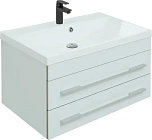 Тумба под раковину Aquanet Верона 75 см 00272422 подвесная белая матовая