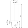 Туалетная щетка с держателем Ideal Standard IOM A9119XG Туалетная щетка с держателем Ideal Standard IOM A9119XG