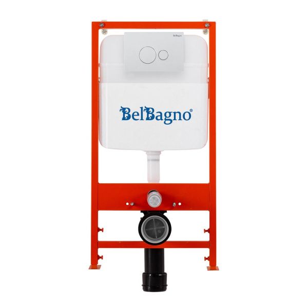 Комплект 2 в 1  инсталляция с кнопкой  BelBagno  BB026/BB082BL Комплект 2 в 1  инсталляция с кнопкой  BelBagno  BB026/BB082BL