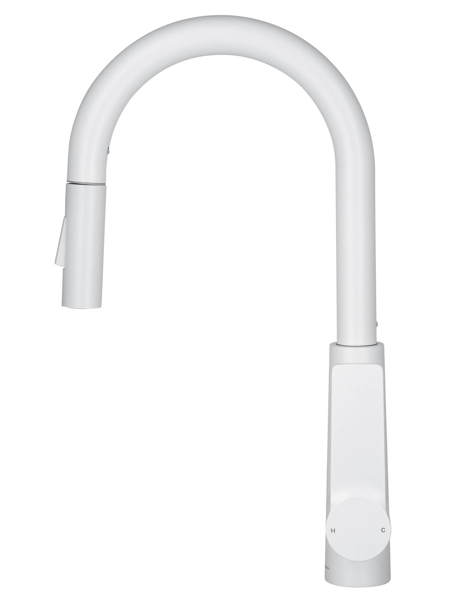 Смеситель для кухонной мойки Wonzon & Woghand WW-A20782-MW белый матовый