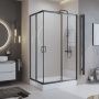 Душевой уголок 100x120 см BelBagno UNO-195 UNO-195-AH-2-120/100-C-NERO черный матовый Душевой уголок 100x120 см BelBagno UNO-195 UNO-195-AH-2-120/100-C-NERO черный матовый