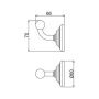 Крючок для халата  PAINI Duomo 88CR011 хром Крючок для халата  PAINI Duomo 88CR011 хром