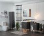 Пенал левосторонний 35х40х158 см VitrA Sento 60856 матовый антрацит Пенал левосторонний 35х40х158 см VitrA Sento 60856 матовый антрацит
