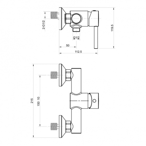 Смеситель для душа Koller Pool ORION OR0450 Смеситель для душа Koller Pool ORION OR0450