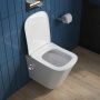 Унитаз подвесной с функцией биде и смесителем  BelBagno DUE BB3103CHR-BS/SC Унитаз подвесной с функцией биде и смесителем  BelBagno DUE BB3103CHR-BS/SC