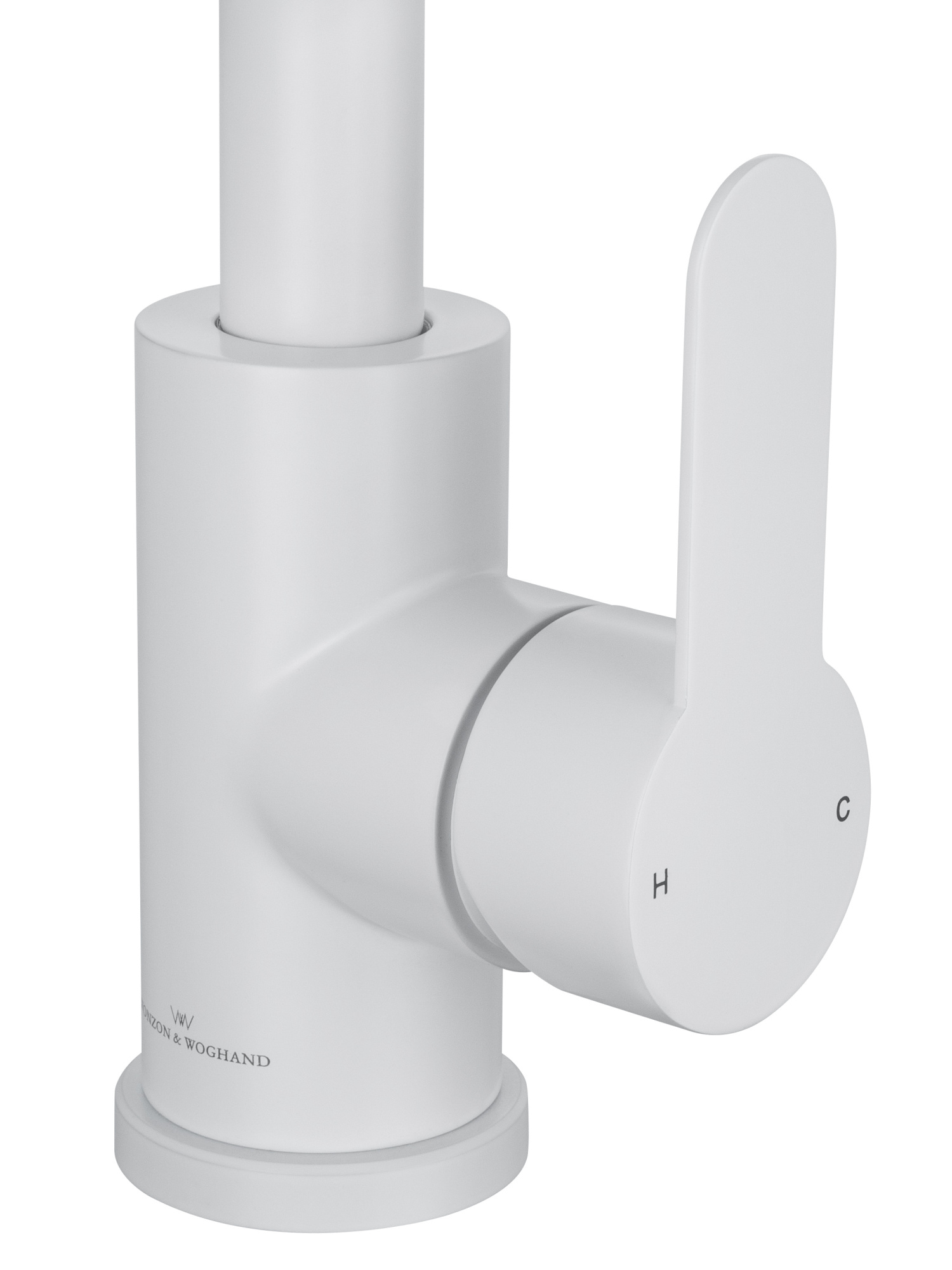 Смеситель для кухонной мойки Wonzon & Woghand WW-AE4554-MW белый матовый