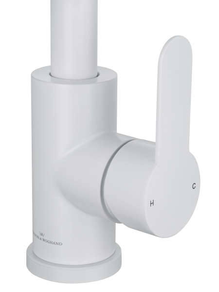 Смеситель для кухонной мойки Wonzon & Woghand WW-AE4554-MW белый матовый