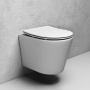 Унитаз Abelsberg Element ELC70701WH подвесной безободковый с микролифтом