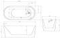 Ванна акриловая Abber AB9272-1.6 белая
