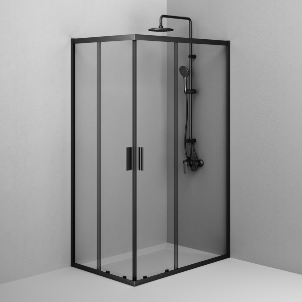 Душевой уголок AM.PM Gem 120x195x80 W90G-403-120280-BT профиль черный