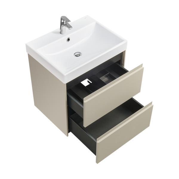 Тумба под раковину Roca Ona 60 см A857613510 подвесная серая