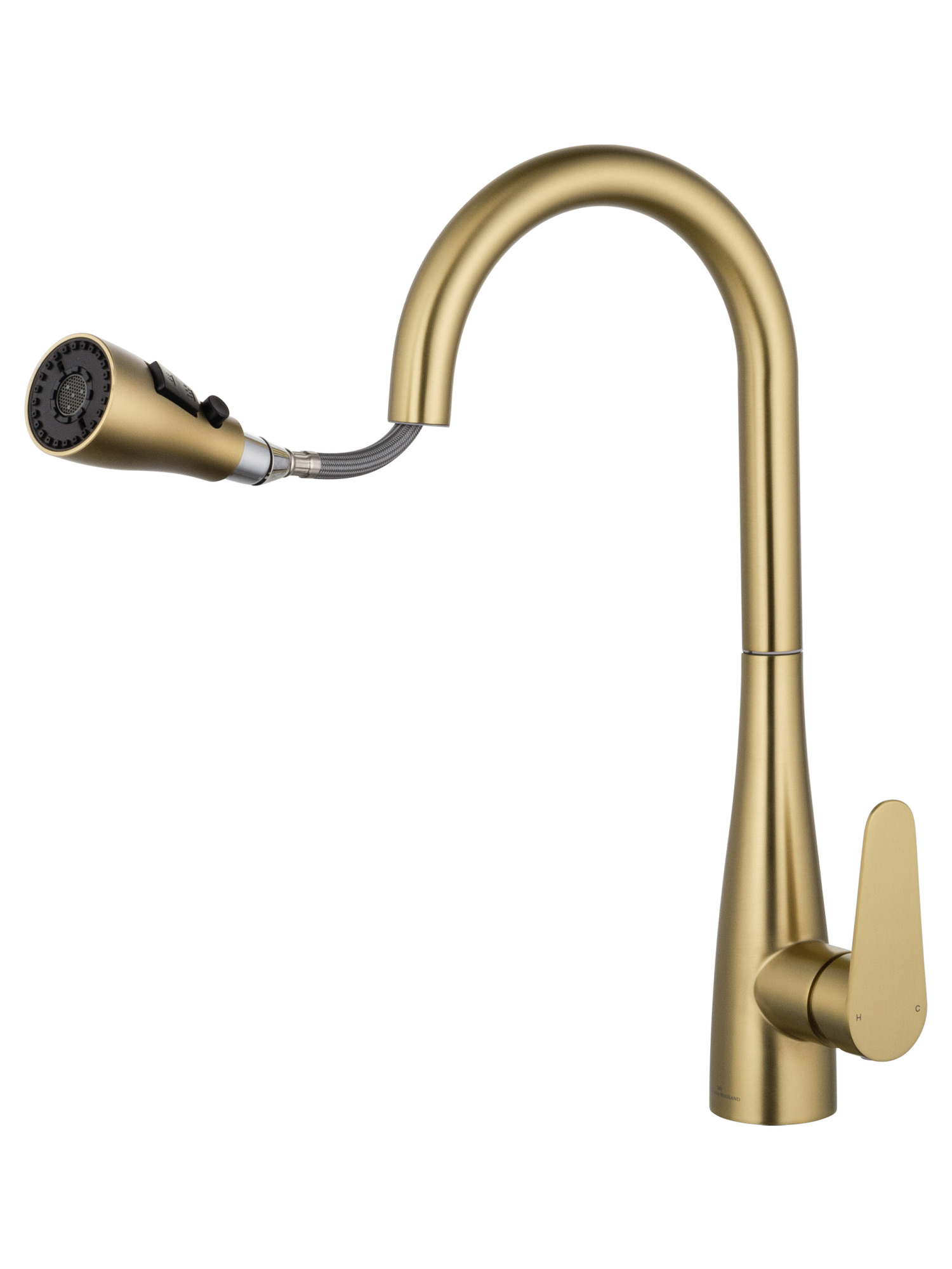 Смеситель для кухонной мойки Wonzon & Woghand WW-121E201B-BG золото брашированный