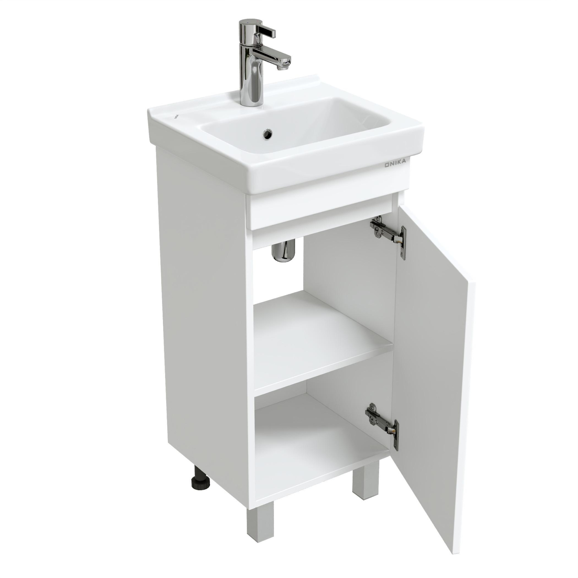 Тумба под раковину Onika Милтон 40 см 104009 напольная белая