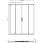 Сдвижная дверь в нишу 160 см Ideal Standard CONNECT 2 Sliding door K9282V3 Сдвижная дверь в нишу 160 см Ideal Standard CONNECT 2 Sliding door K9282V3