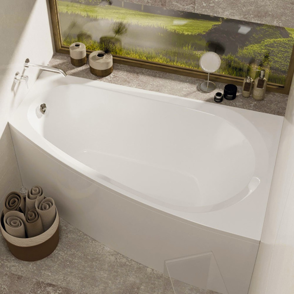 Ванна акриловая Alba Spa Baline 150x90 см R ВАС012000П100