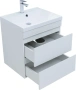 Тумба под раковину Aquanet Нота New 55 см 00335417 подвесная белая глянцевая
