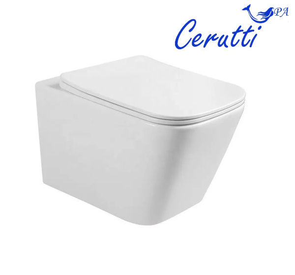 Унитаз Ceruttispa Maiella Aria CT9164 подвесной безободковый с сиденьем микролифт