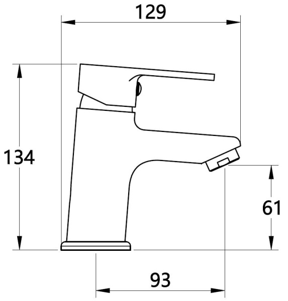 Смеситель для раковины Voda Fin FN26 хром