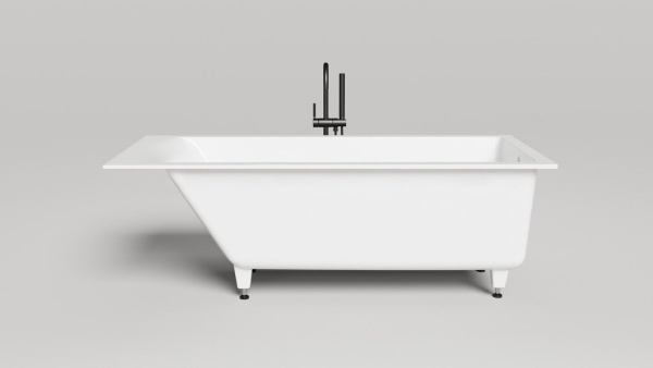 Ванна из литьевого камня Salini Cascata 170х75 104313G белая глянцевая