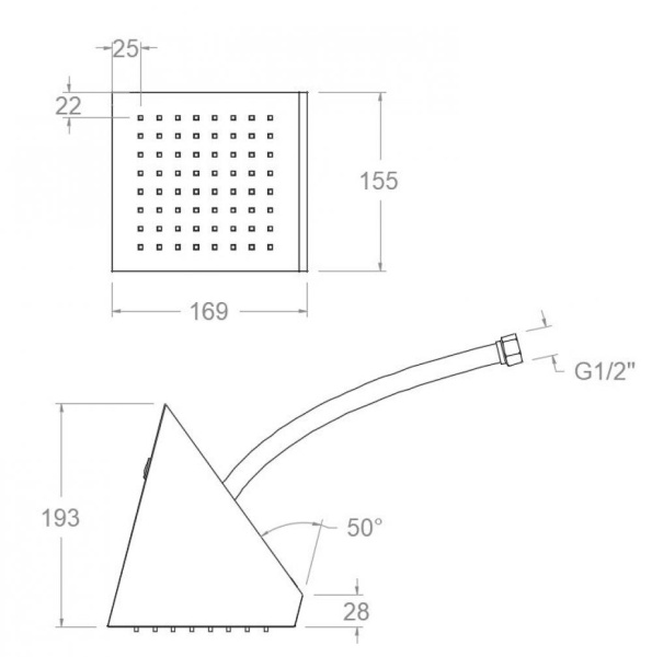 Душевая форсунка Ramonsoler Hidroterapia RIK02OC золото брашированное