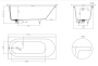Ванна из искусственного камня Salini Ornella 170х75 102321M белая матовая